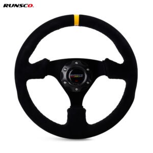 13inch flat steering wheel suede