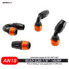 AN10 Swivel Fitting Quick Release 6061 Aluminum 0° 45° 90° 180° Auto Modification